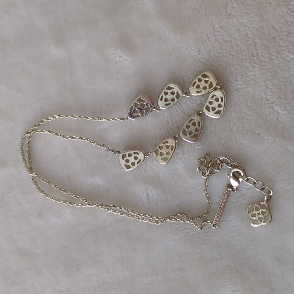 Kendra Scott Susanna Iridescent Drusy and Gold Necklace - Picture 11 of 11